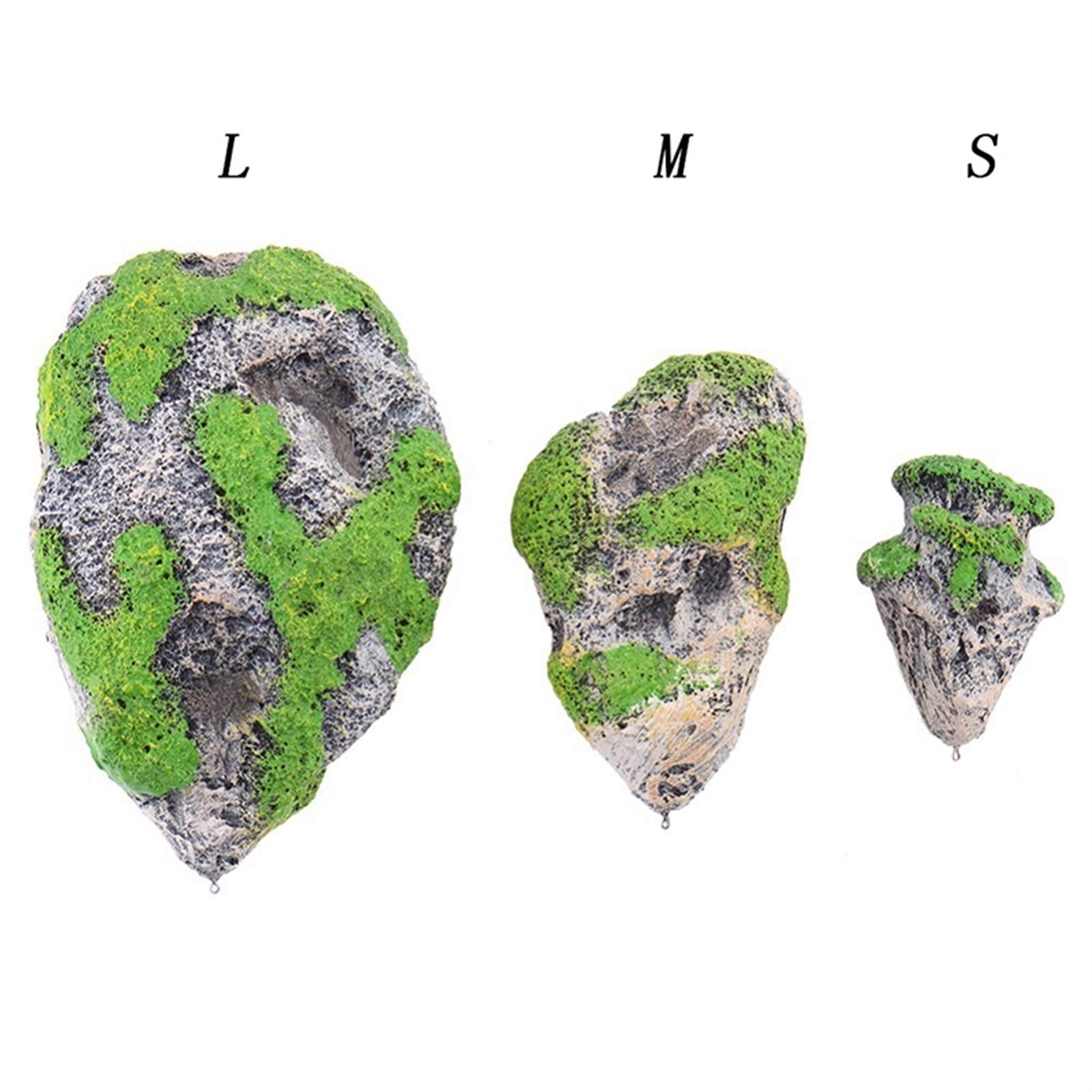 Amazon.co.jp: 人工浮遊軽石吊り石植物石の水槽の装飾品で育つ 緑景